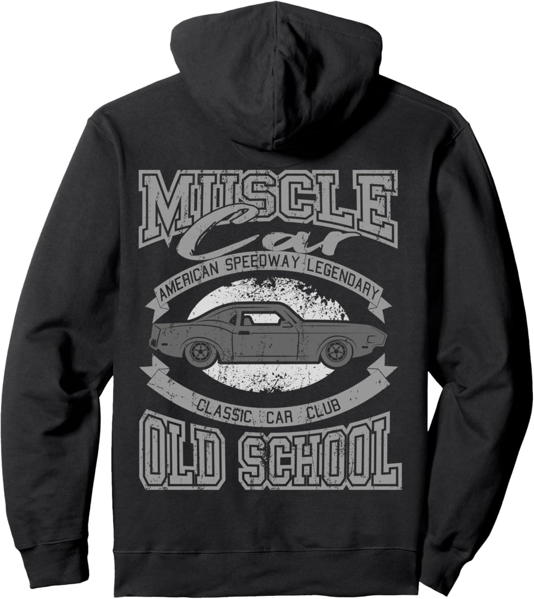Muscle Car VINTAGE US Car Tuning Geschenk Mechaniker Pullover Hoodie