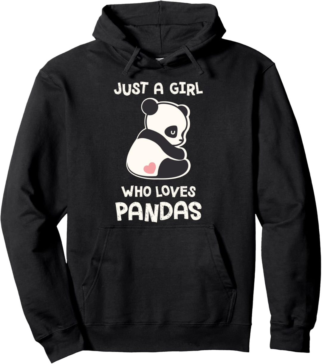 Just A Girl Who Loves Pandas Panda Lover Gift Pullover Hoodie