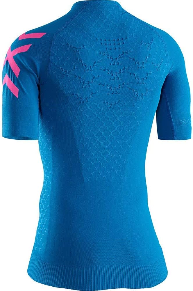 X-BIONIC Twyce T-Shirt A004 Teal Blue/Neon Flamingo L