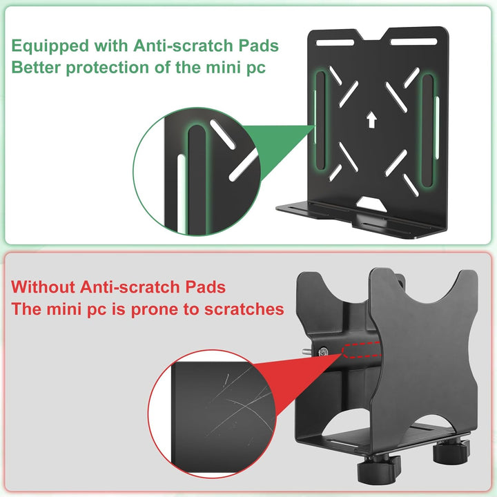 Universal Halterung für HP Dell Lenovo Mini PC Verstellbare Wand und VESA Halterung für Mini Compute