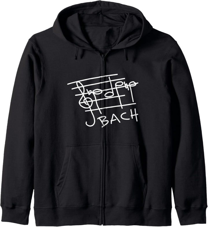 B-A-C-H Johann Sebastian Bach Noten-Design für Musik-Fans Kapuzenjacke