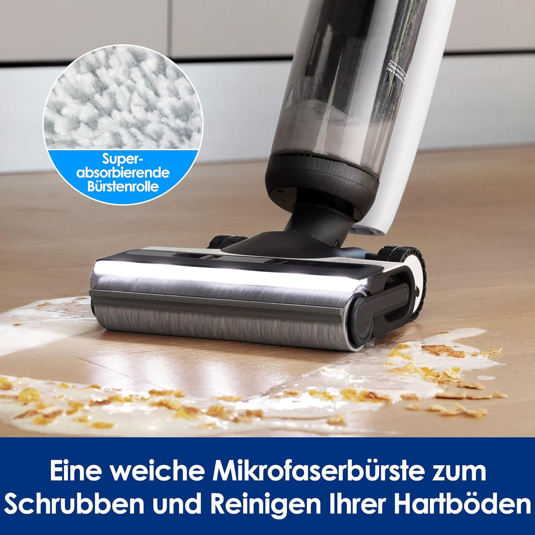 Tineco Ersatz-Bürstenrolle für Bodenreiniger, Beseitigt Nasse und Trockene Verschmutzungen, Geeignet