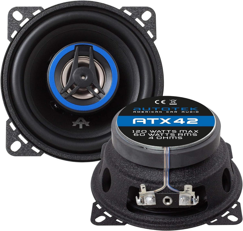 Autotek ATX 42 2-Wege Koaxial-Einbaulautsprecher 120W Inhalt: 1St.