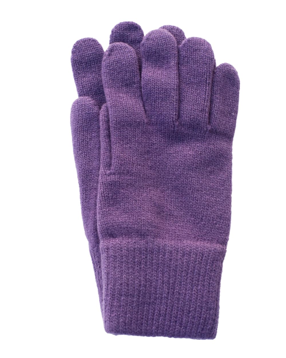 FosterNatur, Merino Damen Wollhandschuhe/Fingerhandschuhe, 100% Wolle Merino extrafein 7 Violett, 7