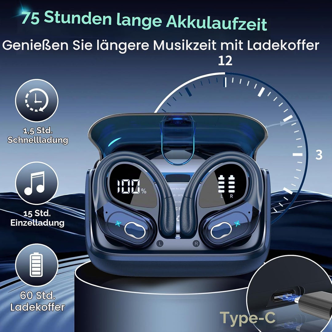 AI Kopfhörer Übersetzer, 3-in-1Bluetooth 5.4 Echtzeit Sprachübersetzer Kopfhörer 164 Sprachen mit Ap