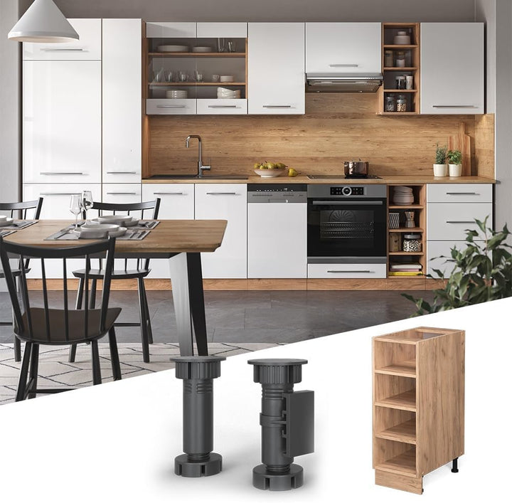 Vicco Küchenregal Fame-Line, Goldkraft Eiche/Goldkraft Eiche, 30 cm ohne Arbeitsplatte Regaluntersch