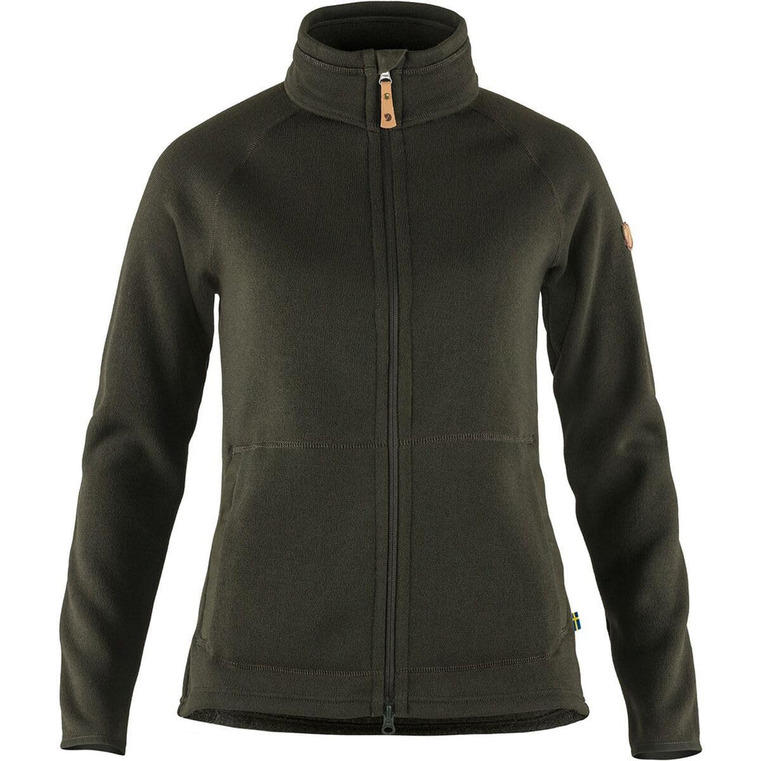 Fjallraven Damen Övik Fleece Zip Sweater W Sweatshirt XS Deep Forest, XS Deep Forest