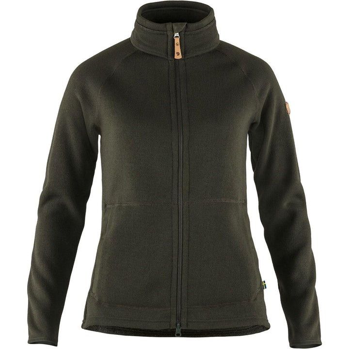 Fjallraven Damen Övik Fleece Zip Sweater W Sweatshirt XS Deep Forest, XS Deep Forest