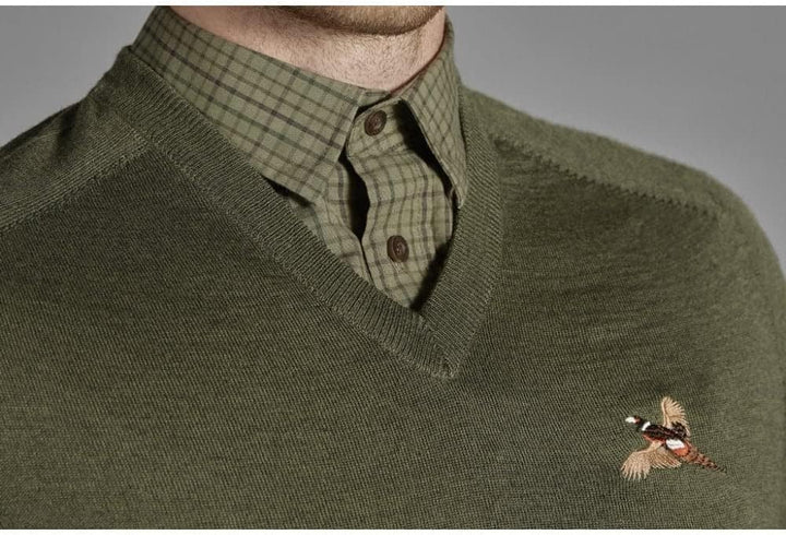 Seeland Woodcock V-Neck Pullover - Limited Edition Classic Green M Grün, M Grün