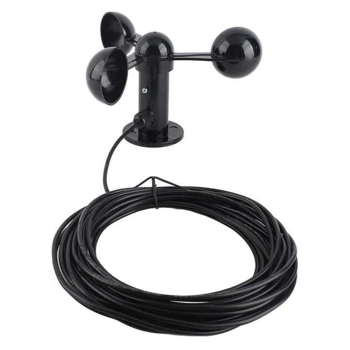 PUSOKEI Dreischalen-Anemometersensor 0-3,8 V |Windgeschwindigkeitsdetektor mit 8 M Kabel Zur Aussenü