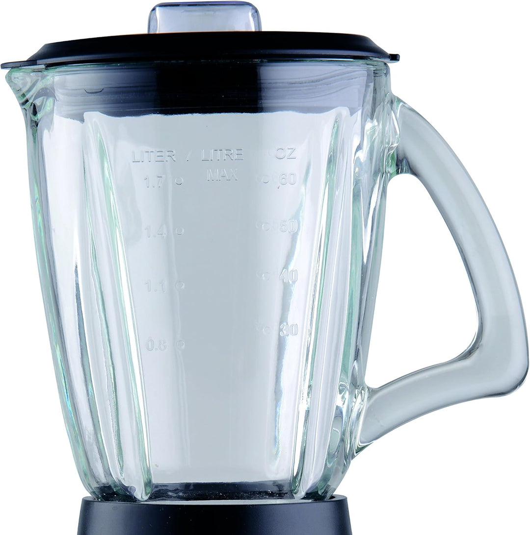 Trebs Standmixer aus rostfreiem Edelstahl 1,7 l, 500 Watt, mit Ausgiesser und inkl. Rührstab, einfac