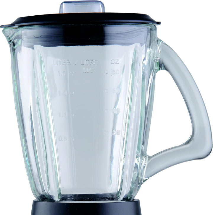 Trebs Standmixer aus rostfreiem Edelstahl 1,7 l, 500 Watt, mit Ausgiesser und inkl. Rührstab, einfac