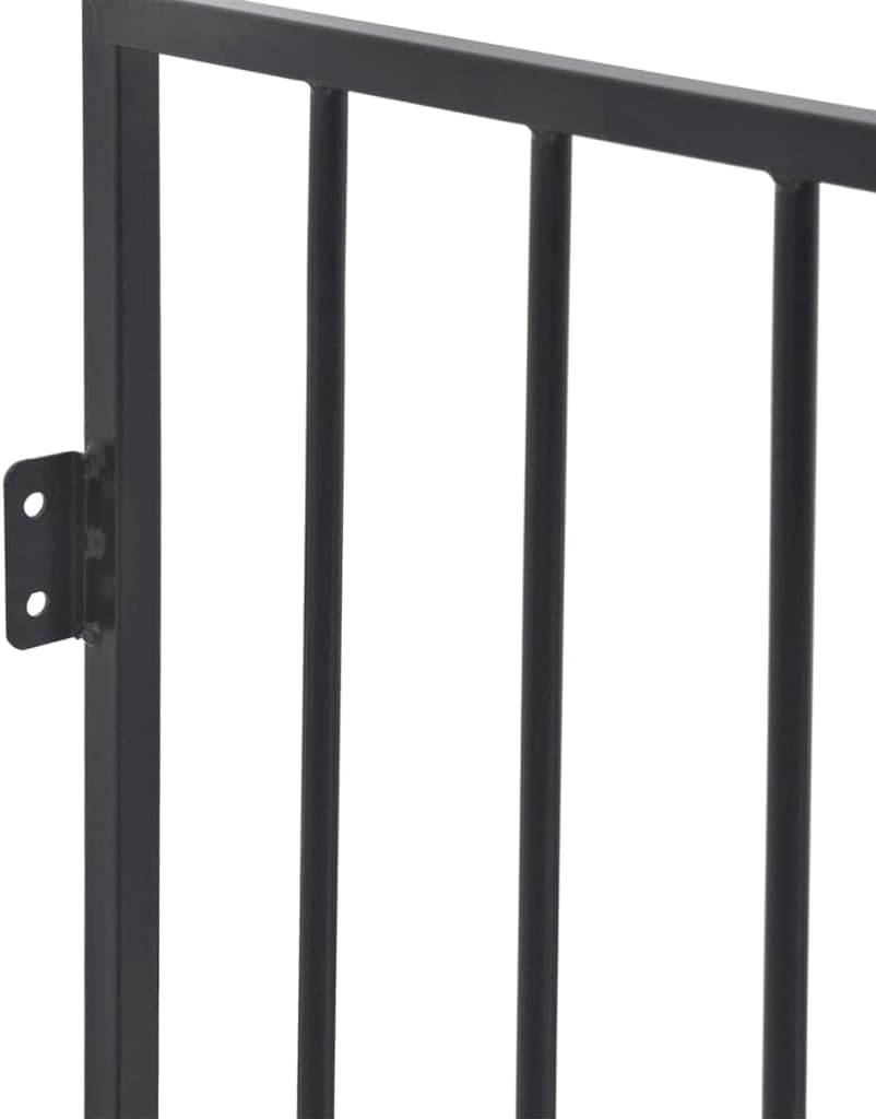 vidaXL Kaminschutzgitter mit Tür Schwarz Ofenschutzgitter Tierschutzgitter