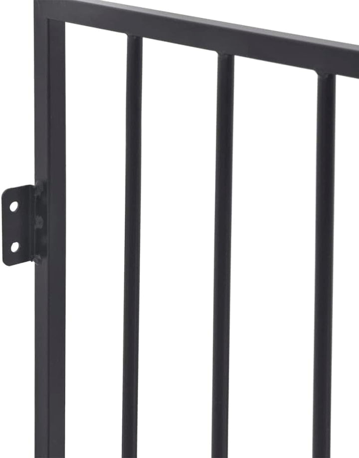 vidaXL Kaminschutzgitter mit Tür Schwarz Ofenschutzgitter Tierschutzgitter