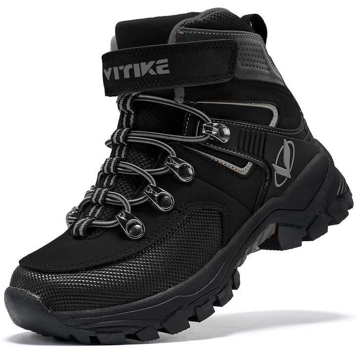 ASHION Winterschuhe Jungen Schneestiefel Kinder Mid Gefütterte Winterstiefel Wanderschuhe Trekking B