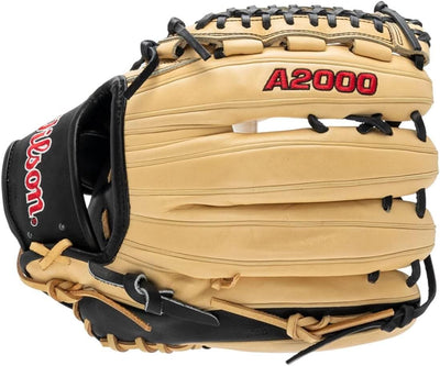 Wilson Herren 2022 A2000 D33 (P) Baseball-Handschuh 11.75" Blonde/Schwarz – Standardhandschuh, 11.75