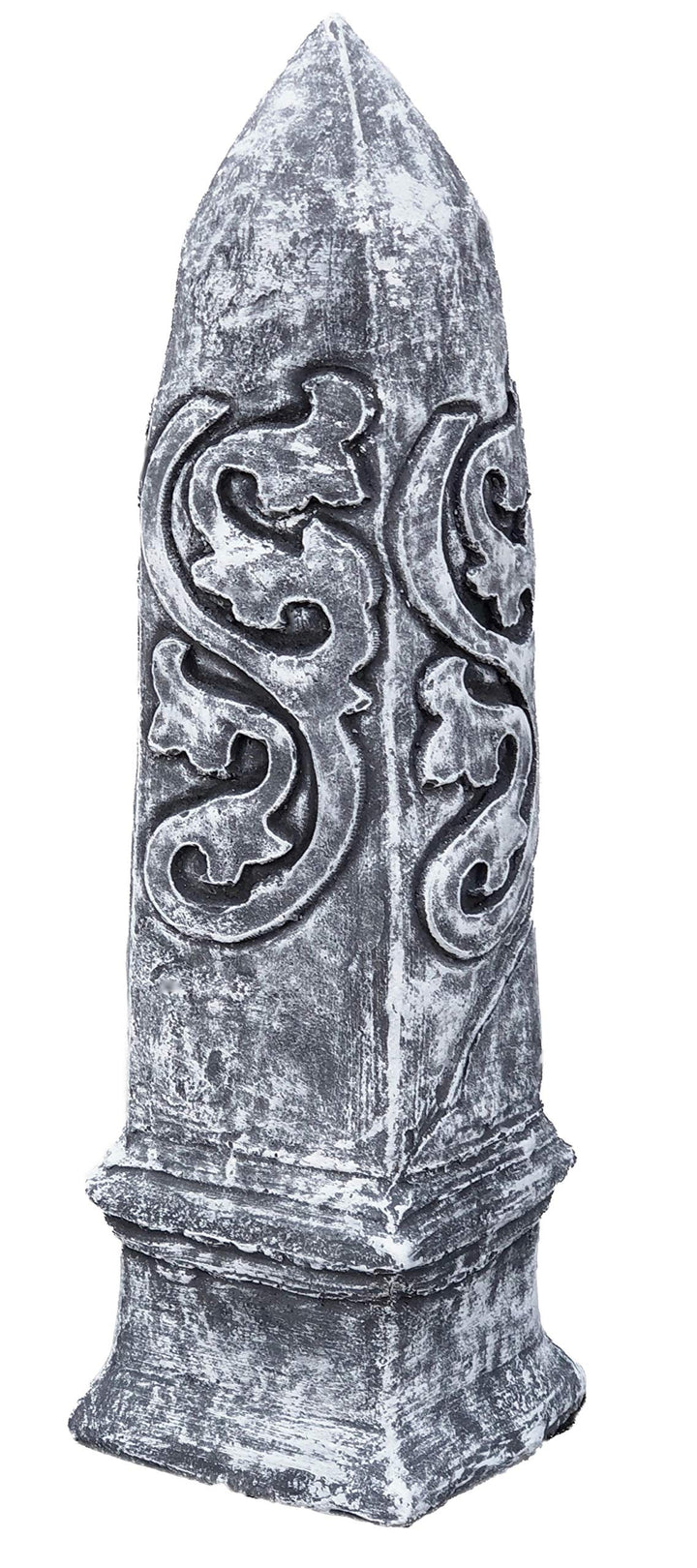 Steinskulptur Steinfigur Obelisk, Frost- und wetterfest, massiver Steinguss