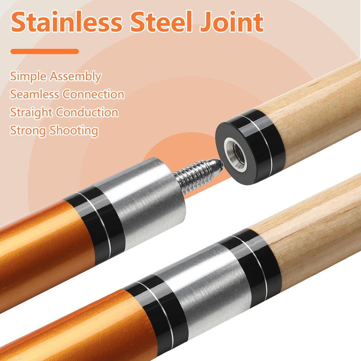 Billard Queue 18 19 20 21 oz, 58" Pool Queue Sticks 13mm Spitzen für Professionelle Billardspieler,