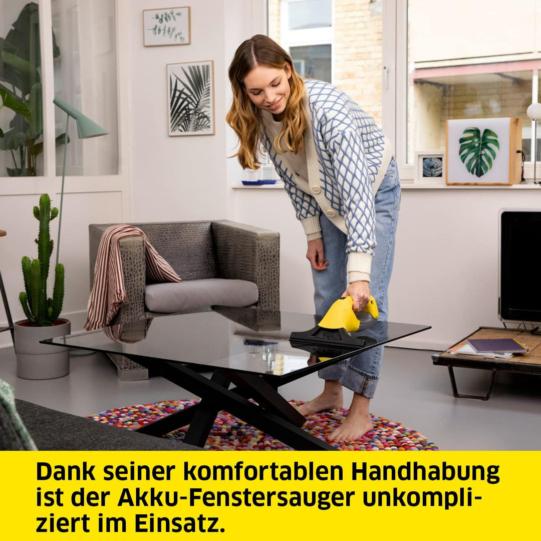 Kärcher Fenstersauger WV 1 Plus (Akkulaufzeit: 20 min, Gewicht: 0,5 kg, Flächenleistung je Akkuladun
