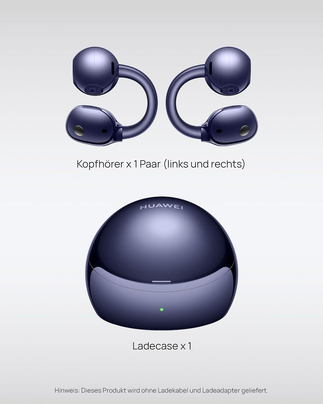 HUAWEI FreeClip 2 S Kabellose Kopfhörer, ganztägiger Komfort, 5,1 g, Blau | Adaptive Open-Ear-Techno