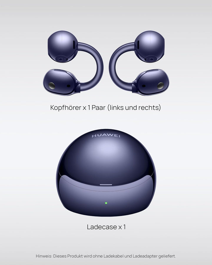 HUAWEI FreeClip 2 S Kabellose Kopfhörer, ganztägiger Komfort, 5,1 g, Blau | Adaptive Open-Ear-Techno