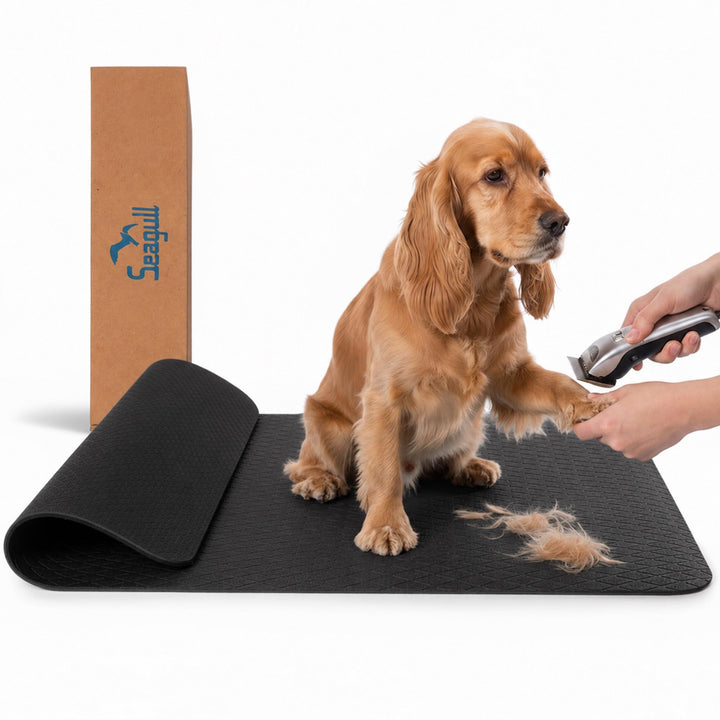 Seagull Mehrzweck Pflegematte für Haustiere 60×90cm | Antirutschmatte für Hunde &amp; Katzen, weich &amp; ru