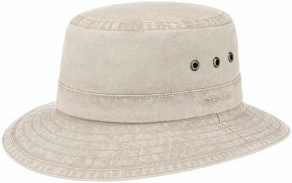 Stetson Reston Fischerhut Damen/Herren - Sommerurlaub Frühling/Sommer, beige, 54 cm