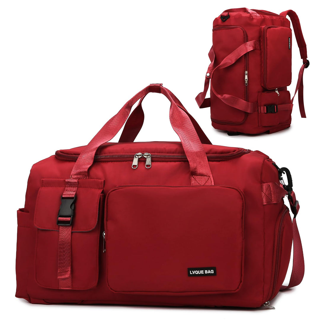 Sporttasche Damen Herren 42L Reisetasche mit Schuhfach Nassfach Wasserdicht Trainingstasche Travel D