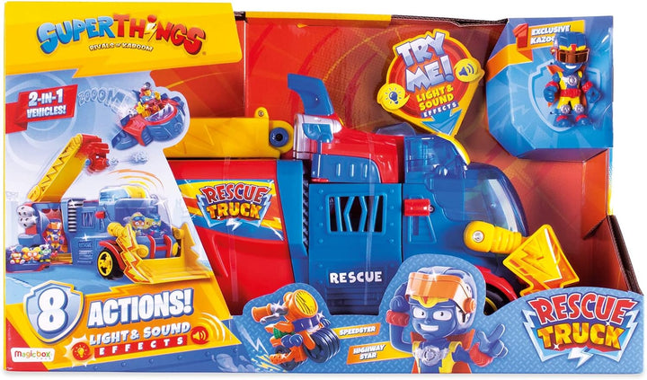 SUPERTHINGS Rescue Truck – SuperThings Rescue Truck with an extendable Ladder and a Detachable Rescu