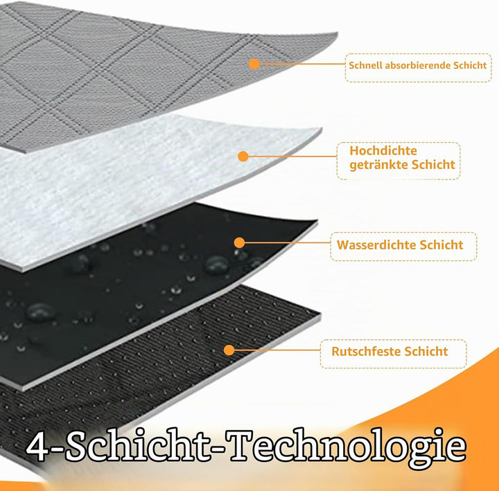 4 Stück PIPI Pads für Meerschweinchen, 60 x 45 cm Pipipads MeerschweinchenMatte Schnell Saugfähige U