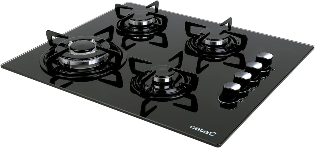 CI 631 BK A/A - Gasherd mit Butangas und 4 Gaskochfeldern - 1 Dreifache Krone - Geeignet für das Koc