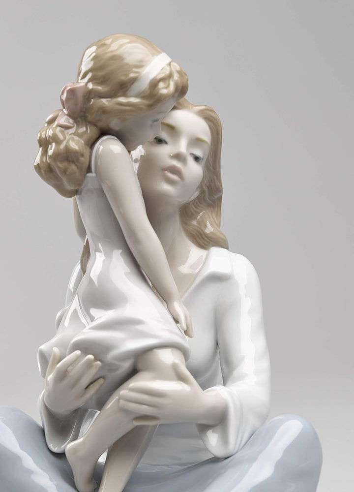 LLADRÓ Figur Mamas Kleines Mädchen. Mutter. Porzellan.