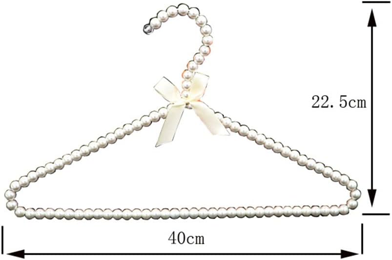 5 STK Perlenanhänger Perlenaufhänger mit Schleife 40cm Kleiderbügel Aus Kunststoff Perlen Schwerlast