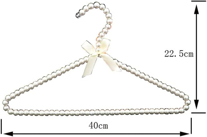 5 STK Perlenanhänger Perlenaufhänger mit Schleife 40cm Kleiderbügel Aus Kunststoff Perlen Schwerlast