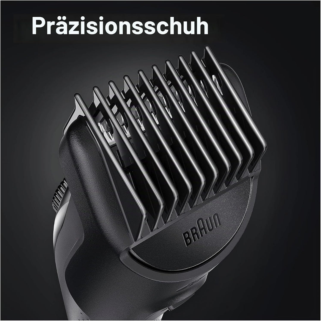 Braun Barttrimmer 5, Trimmer/Haarschneider Herren, Haarschneidemaschine, für Gesichts- und Kopfhaare