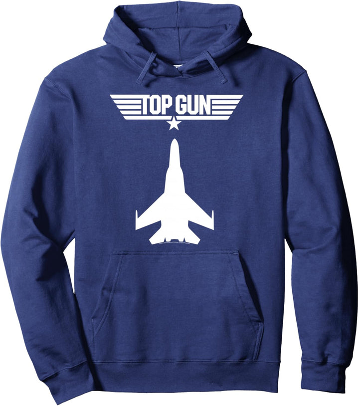 Top-Gun-Flugzeug-Silhouette Pullover Hoodie