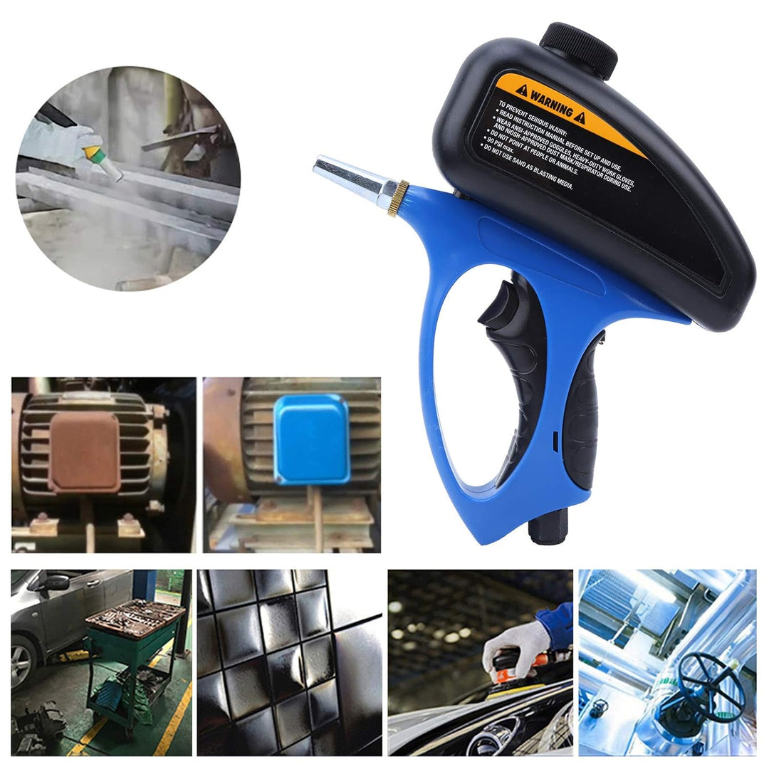 Fafeicy ABS Handlicher Sandstrahler, 510ml, 90PSI, 23,3 cm Länge, mit Schnellkupplung