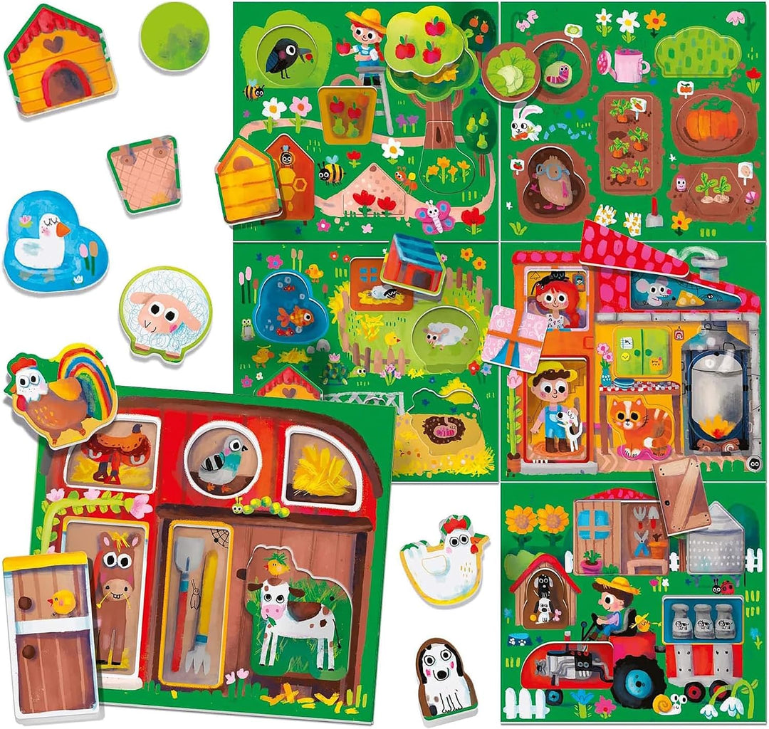 Headu MU23608 Play Farm Montessori, Large
