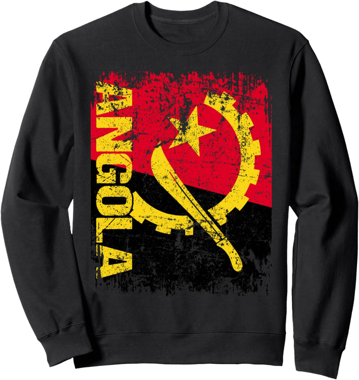 ANGOLA Flagge | Damen Herren Kinder ANGOLA Sweatshirt