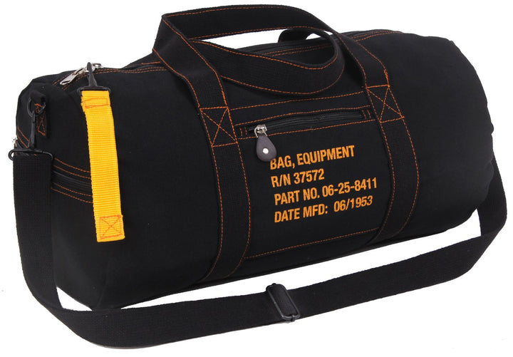 Rothco Canvas Equipment Bag Schwarz, Schwarz