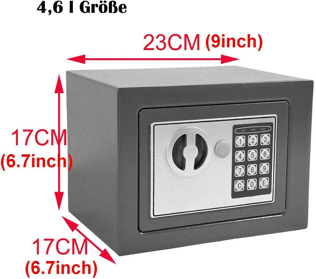 Tresor 4,6 l elektronische Kombination kleine Elektrogeräte Möbeltresor, Kleiner Tresor, Safe, Schra