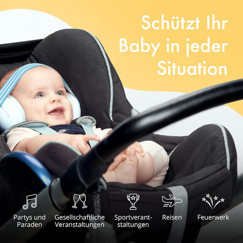 Alpine Muffy Baby Kapselgehörschützer - Gehörschutz für Babys und Kleinkinder von 12 bis 36 Monate -