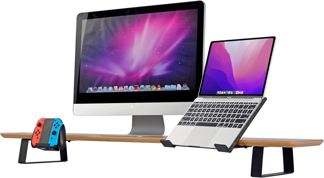 Laptop-Ständer mit einstellbarem Winkel für Desk Shelf Schiene | Modulares Zubehör Desk Shelves