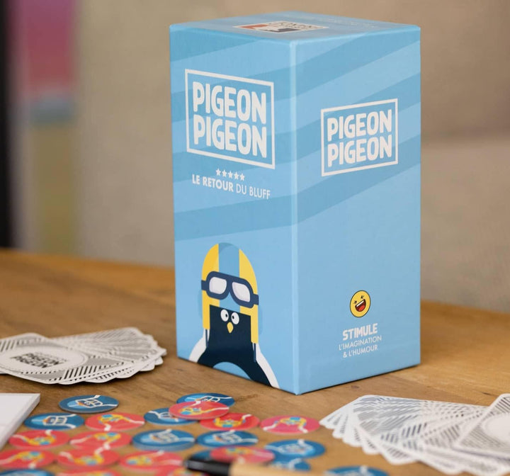 Gesellschaftsspiel Pigeon 2 – Atmosphäre, Bluff, Kreativität, Humor