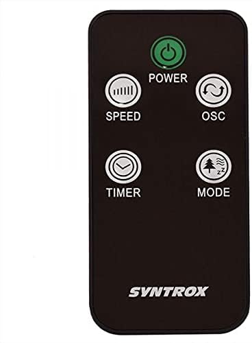 Syntrox Germany XXL Turmventilator Säulenventilator Ventilator Tower 50 Watt mit Fernbedienung, Time