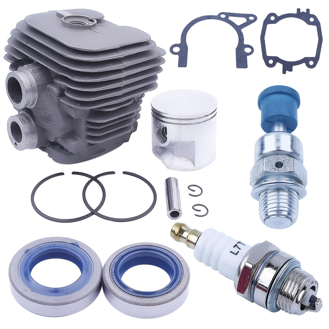 Adefol Zylinder und Kolben Kit für STIHL TS410 TS420 Trennsäge, 50mm Cylinder Piston Baugruppe + Zün