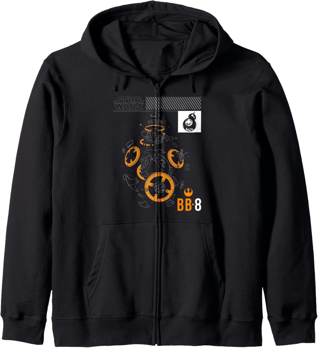 Star Wars Last Jedi BB-8 Expanded Schematic Kapuzenjacke
