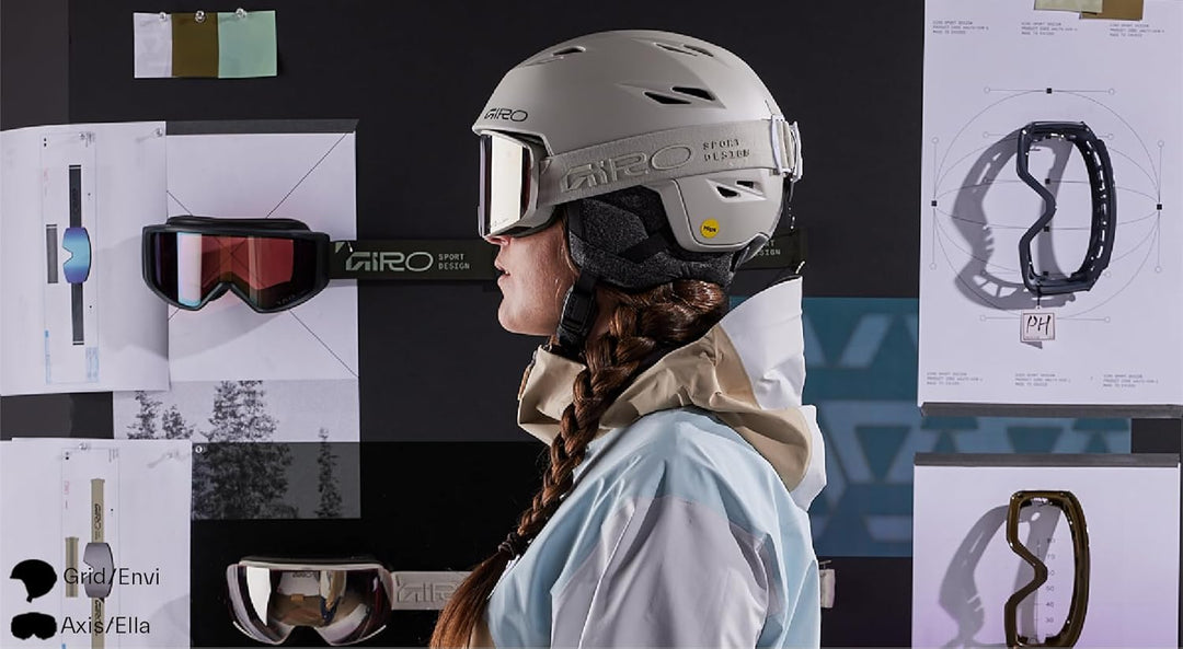 Giro Envi Spherical MIPS Skihelm - Snowboardhelm für Damen Indigoblau matt M, Indigoblau matt M