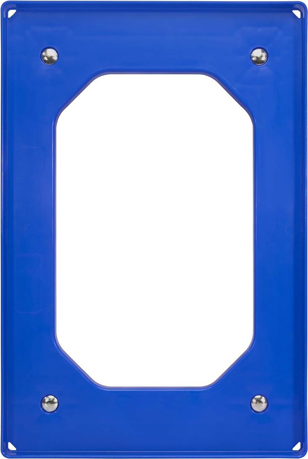 5 Stück Transportroller für Kisten 60 x 40 cm mit 4 Lenkrollen in blau