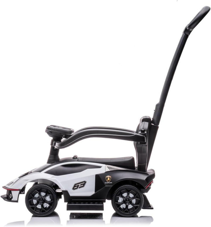 Rutschauto ab 1 Jahr mit Schiebestange, Kinderauto, Rutschauto Essenza SCV12, Auto Kinder (Weiss), W